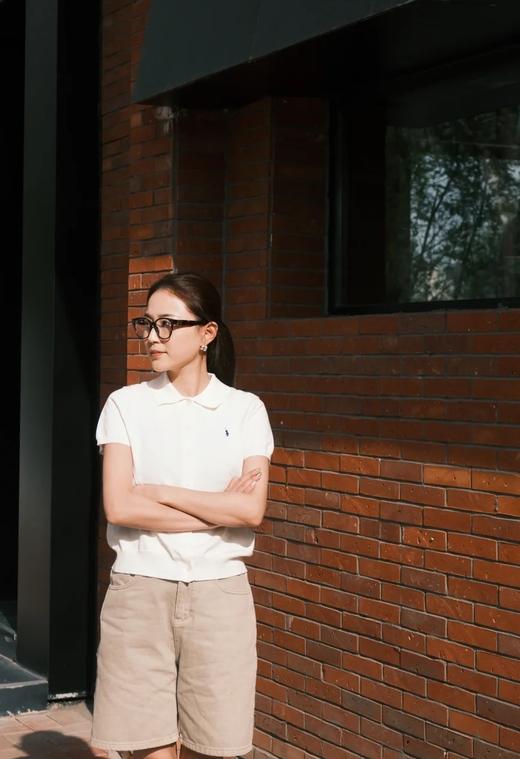 拉夫体制内精简气质百搭多穿针织小开衫POLO衫 商品图6