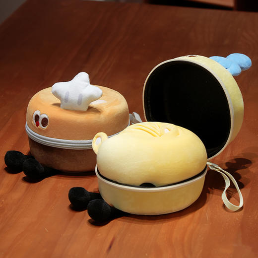 自然醒美食系列记忆棉U枕套盒卡通旅行头枕颈部便携车用颈椎枕可收纳盒QYL 商品图7