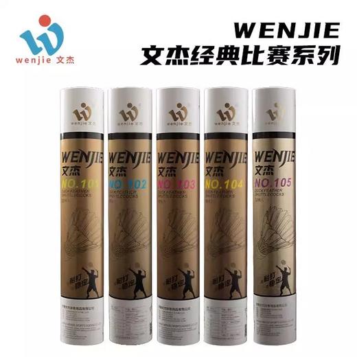 文杰 羽毛球 比赛用球 特级干拔鷀鸪鸭毛 商品图0