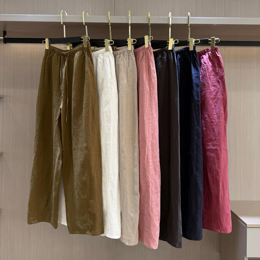 外贸原单100%汉麻七色女裤哈伦裤063006 商品图6