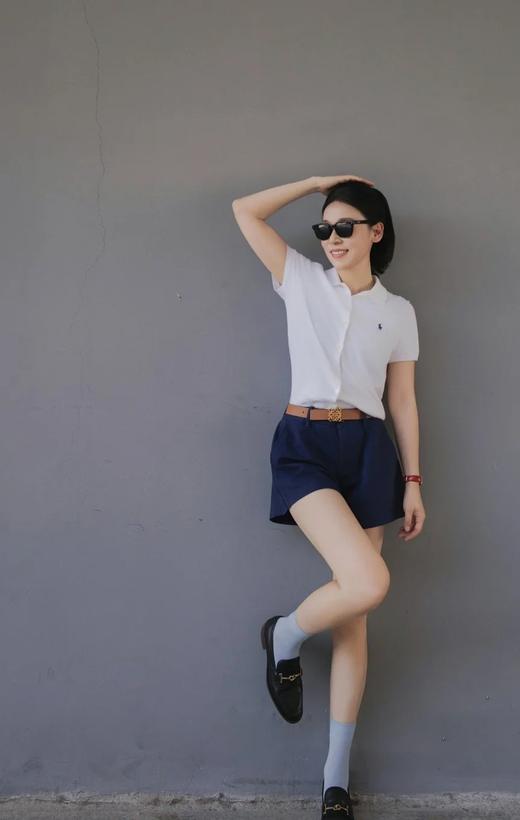 拉夫体制内精简气质百搭多穿针织小开衫POLO衫 商品图8