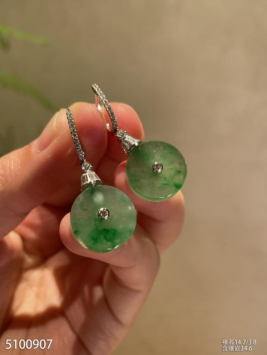 5100907，平安扣耳坠，具体价格微信咨询 商品图0