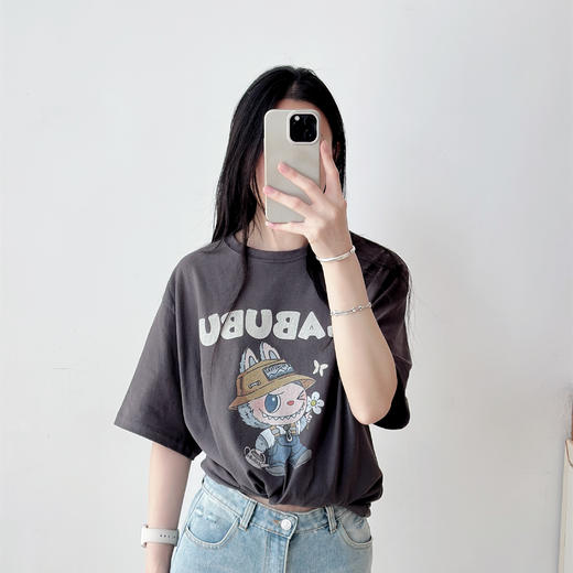 圆领短袖T恤百搭显瘦短袖上衣短袖T 商品图2