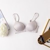 丁摩 真丝文胸女新款薄款无钢圈胸罩无痕桑蚕丝少女三角杯内衣套装13007 商品缩略图5