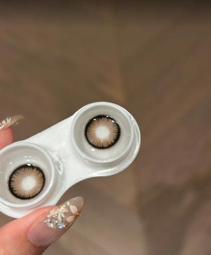 HUOHUOCON 枯叶豆娘 半年抛 两片 14.5mm 参考着色 13.9mm 基弧 8.5 含水 40% 新锐国货 商品图4