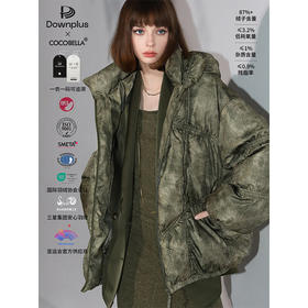 COCOBELLA可溯源安心90绒重工绗缝晕染新中式羽绒服DC0002