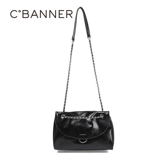 千百度秋季纹理包面拉链包带背提包A25406933 商品图2