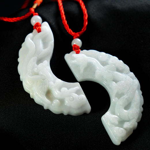 翡翠龙凤子佩 商品图1