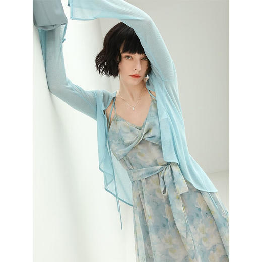 【限时秒杀】COCOBELLA轻盈设计感多色遮阳小开衫女轻薄针织空调衫MZ173C 商品图0