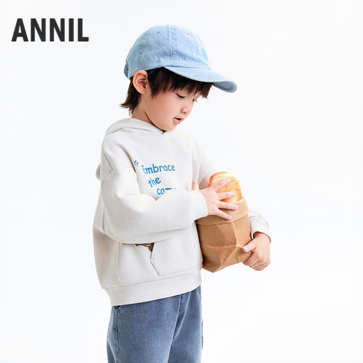 【实体店同款】男童带帽长袖卫衣秋季新款安奈儿童装XB531019 商品图1