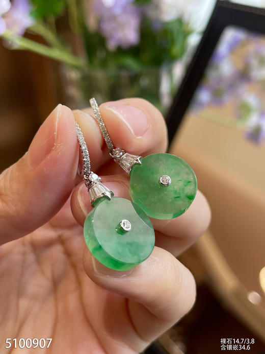 5100907，平安扣耳坠，具体价格微信咨询 商品图3