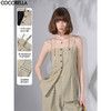 COCOBELLA[木兰系列]设计感叠穿马夹女混搭中长款马甲WS0022 商品缩略图0