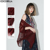 COCOBELLA设计感抽褶不规则雪纺衫微透视褶皱精致开衫LC0001C 商品缩略图0