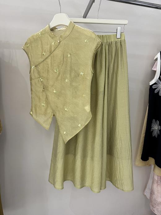 【门店同款】ENJOY夏季云敛-“鸾衿折桂”月明清影旗袍套装 162993359 商品图0