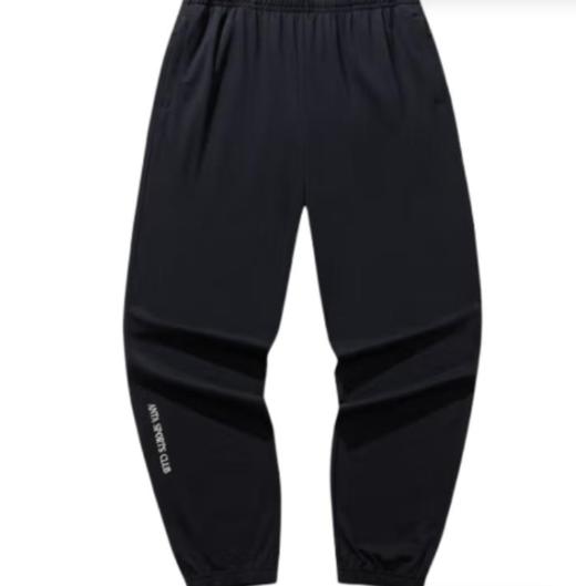 Anta安踏 生活系列 字母中腰系带透气百搭束脚运动长裤 男款152538310 商品图0