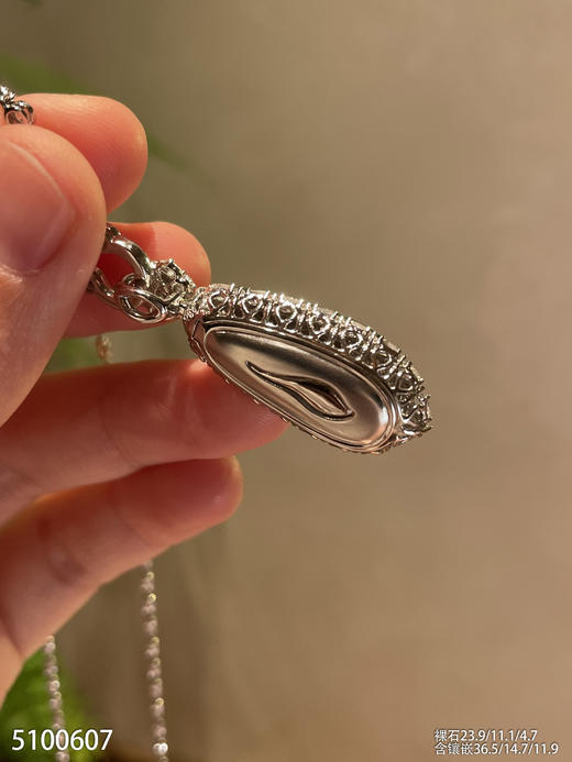 高冰种艳绿富贵豆吊坠   95999【5100607】 商品图8