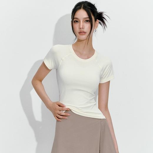 【3~5天发货】跃牌【美度空间】系列 新款无缝瑜伽短袖女T恤跑步薄款瑜伽服TX53001（预售8月初出货） 商品图2