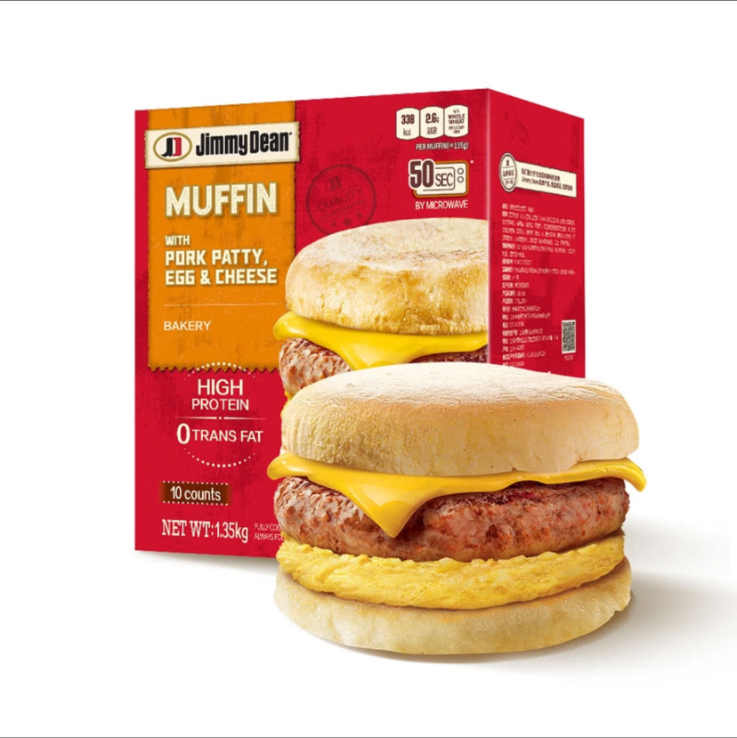 【山姆代购周日取】Jimmy Dean 猪柳蛋芝士麦芬 1.35kg，代购不接受退单。