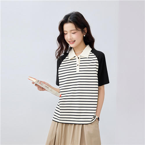 佐丹奴BM女装25年新款【100%棉】纯棉POLO衫13315209 商品图0