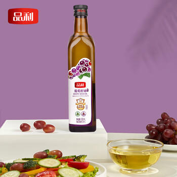 品利葡萄籽食用油500ml色轻味淡少油烟不饱和脂肪酸含量丰富 送礼 /粮油调味 /食用油 /特色食用油 商品图2