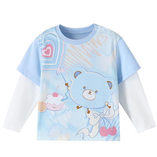 【实体店同款】女童圆领长袖上衣秋季新款安奈儿童装XG531186 商品图8