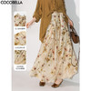 【限时秒杀】COCOBELLA炒色写意花卉莱赛尔半身裙设计感度假风长裙HS0053-2 商品缩略图0