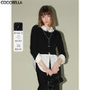COCOBELLA[32支双股]细腻弹力短款针织衫女叠穿小开衫MZ0001B 商品缩略图0