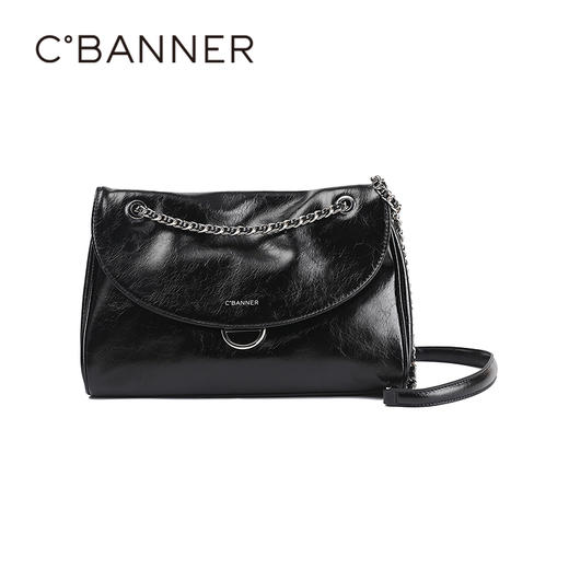 千百度秋季纹理包面拉链包带背提包A25406933 商品图0