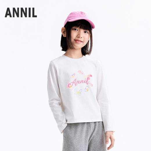 【实体店同款】女童长袖针织衫秋季新款安奈儿童装AG531298 商品图2
