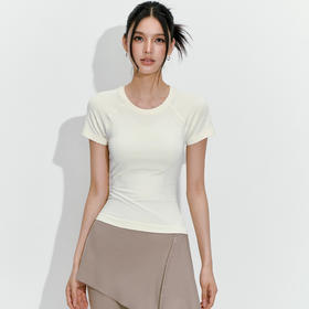 【3~5天发货】跃牌【美度空间】系列 新款无缝瑜伽短袖女T恤跑步薄款瑜伽服TX53001（预售8月初出货）