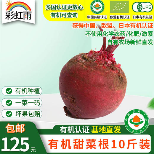 包邮【基地直发】 有机蔬菜 现摘现发甜菜根4斤/6斤/10斤装欧盟认证 商品图7