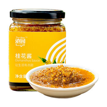 滇园优选 桂花酱400g 0脂 云南特产蜂蜜糖桂花酿果酱甜品冲饮冰粉汤圆馅料 /粮油调味 /调味品 /西式酱料 商品图4