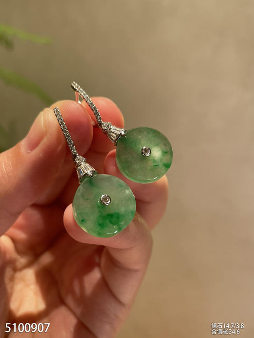 5100907，平安扣耳坠，具体价格微信咨询 商品图1