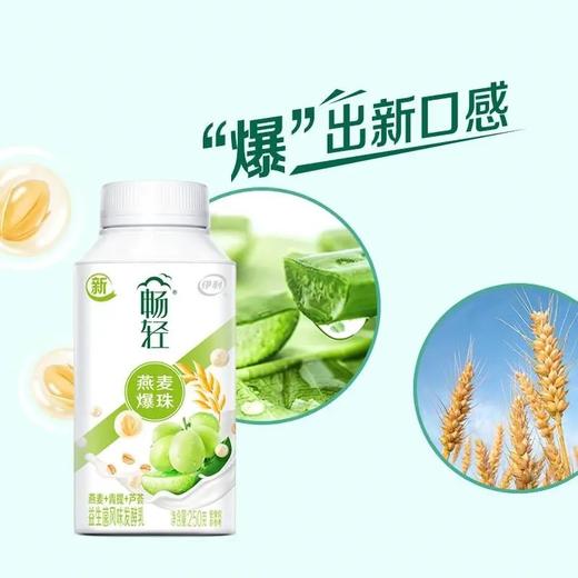 伊利畅轻益生菌风味发酵乳（燕麦+青提+芦荟）250g*1 商品图2