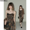 【限时秒杀】COCOBELLA[清平乐]新中式缎面印花吊带裙夏国风连衣裙FR0012 商品缩略图0