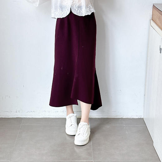 高腰松紧开叉鱼尾裙 商品图7