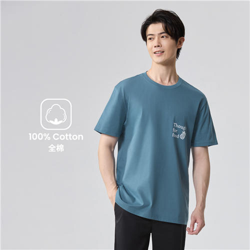 佐丹奴男装25年新款纯棉T恤衫01095302 商品图12
