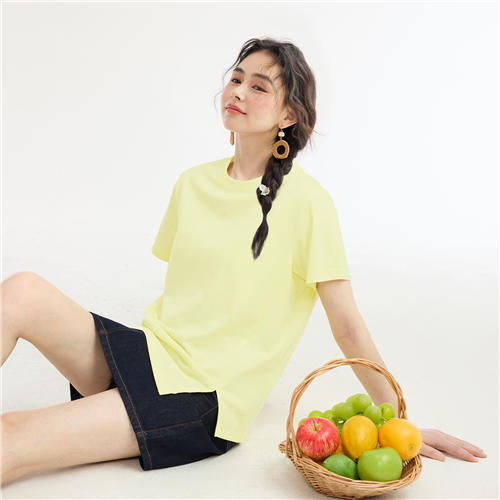 佐丹奴女装25年新款【冰冰系列】抗菌凉感T恤衫05325233 商品图0