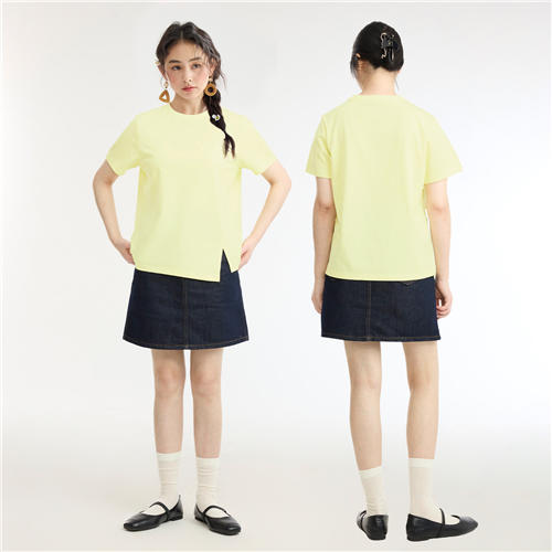 佐丹奴女装25年新款【冰冰系列】抗菌凉感T恤衫05325233 商品图4