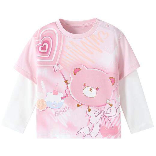 【实体店同款】女童圆领长袖上衣秋季新款安奈儿童装XG531186 商品图7