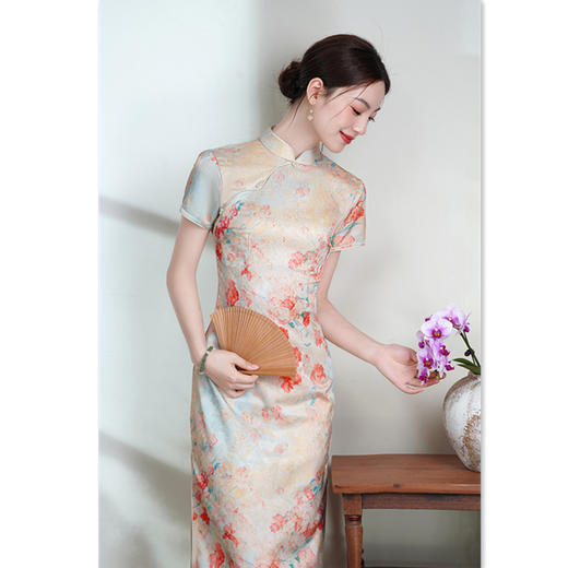 新中式国风，少女修身收腰旗袍GX-23661 商品图3