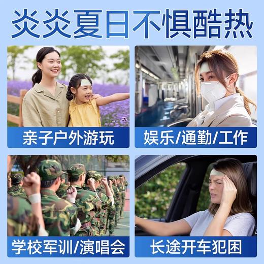 冰凉贴【19.9抢20片！🔥降温神器】日本配方冰凉贴❄️瞬降11.3°C，军训党&通勤族清凉续命💦20片装限时抢购！ 商品图2
