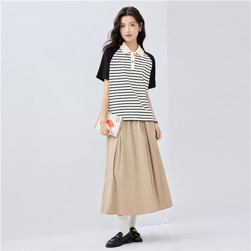 佐丹奴BM女装25年新款【100%棉】纯棉POLO衫13315209 商品图6