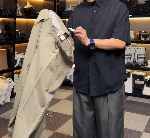 休闲纯色宽松版型长裤 商品图0