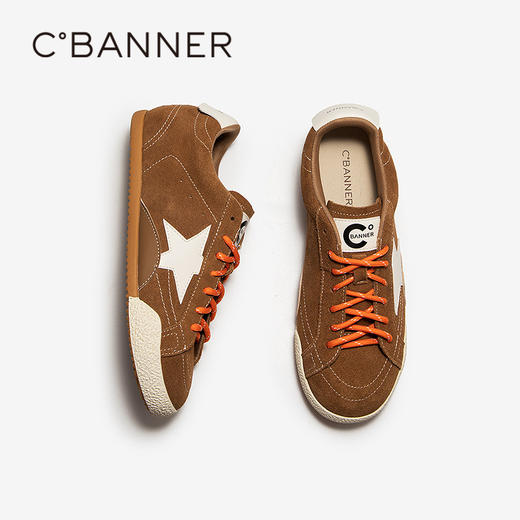 千百度薄底轻便时尚休闲鞋女绒面德训鞋跑步运动鞋A25454203 商品图4