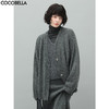 COCOBELLA细闪亮片加厚针织外套女秋冬蓬松软糯开衫毛衣MZ189 商品缩略图0