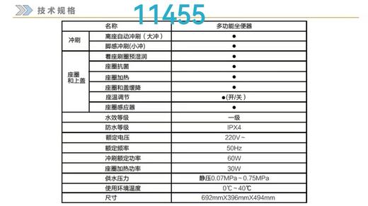 九牧 智能坐便器 J11455 - 400 带水箱 商品图2