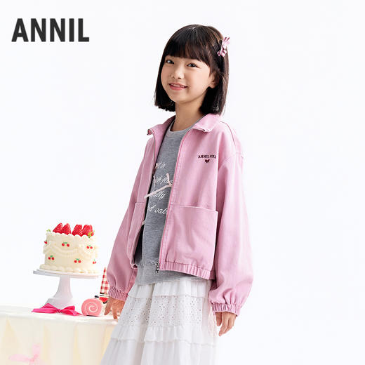 【实体店同款】女童梭织夹克外套秋季新款安奈儿童装AG535033 商品图1