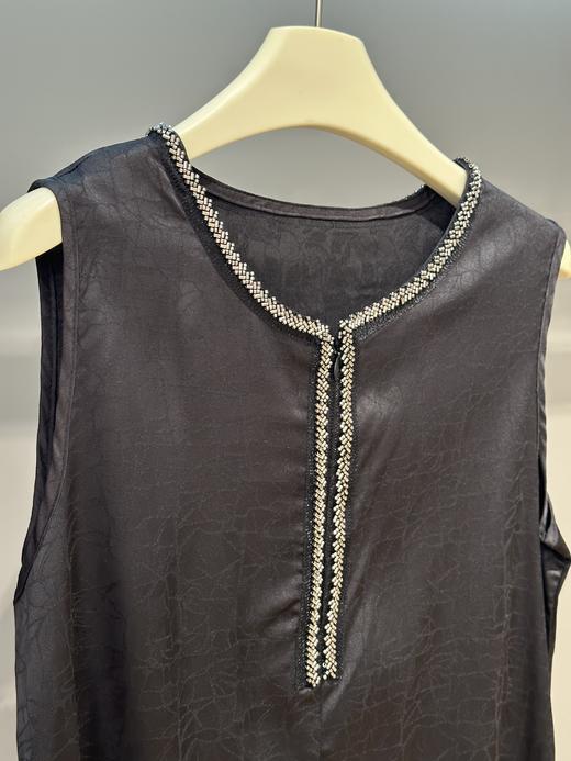 古法龟裂纹岭南瑰宝气质天丝混纺连衣裙 商品图9