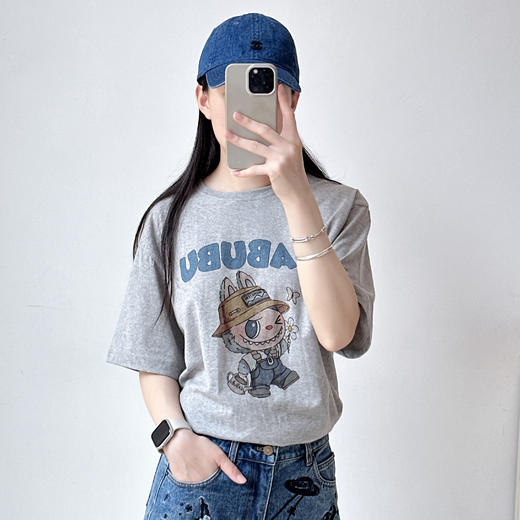 圆领短袖T恤百搭显瘦短袖上衣短袖T 商品图3